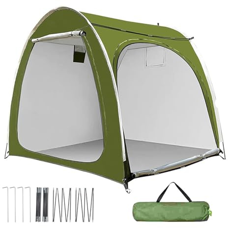 portatile per bicicletta, copertura per moto, impermeabile, con doppio ingresso per giardino, campeggio, cortile