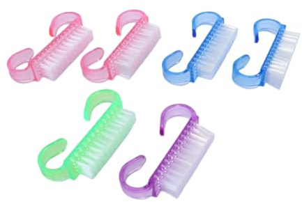 Alide Juego De 6 Cepillos Para Uñas, Cepillos De Plástico Para Lavarse Las Manos Con Cerdas Duras.