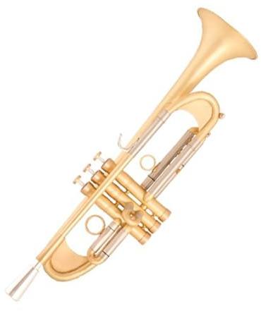 Professionelles Instrument Trompete B Trompete Instrument Professionell Versilbert Geeignet Für Erwachsene(Gold)