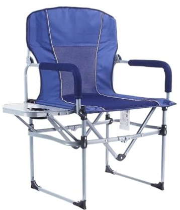MFWHEFJ Folding Chair Director's Chair Folding Outdoor Leisure Camping | Blue