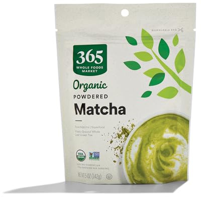 365 by Whole Foods Market, Organic Powdered Matcha, Finely Ground Whole Leaf Green Tea, 5 Ounce