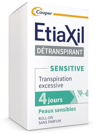 ETIAXIL - Déodorant Détranspirant - Traitement Transpiration Excessive - Aisselles - Peaux Sensibles - Efficacité 4 jours -15 ml