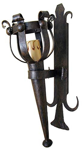 Mittelalterliche Fackel, schmiedeeisern