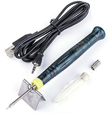 Mini Micro Saldatore a Stilo USB 5V 2A 8W Saldatura a Stagno SMD rapido Punta 0,1mm Portatile riparazioni