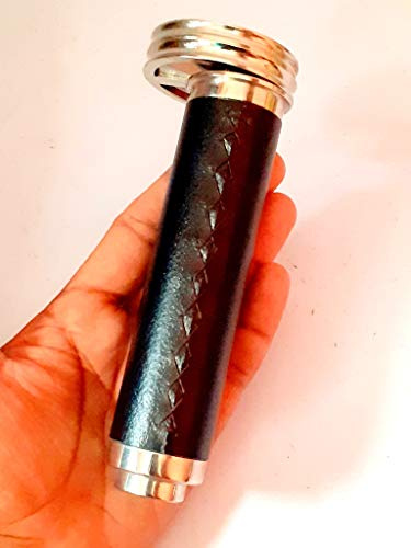Caleidoscopio a doppia ruota in ottone anticato da 15,2 cm, con base in ottone e schiuma, stile vintage