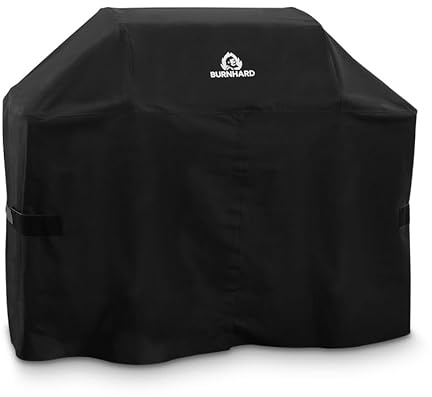 BURNHARD® Grill Abdeck-Haube Fat FRED 156 x 129 x 92,5 cm | Wasserdichte, winterfeste Universal-Grillabdeckung aus robustem, UV-resistentem Material – Schutzhülle für BBQ