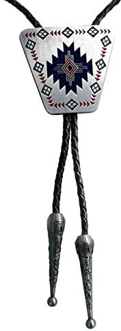 Herren-Bolo-Krawatte – Vintage-Persönlichkeits-Anhänger, Krawatten-Schmuck, Western-Cowboy-Herren-Women-Pullover-Kette, Schwarze Lange Halskette, Kostüm-Ornamente, Antikes Silber, Einheitsgröße