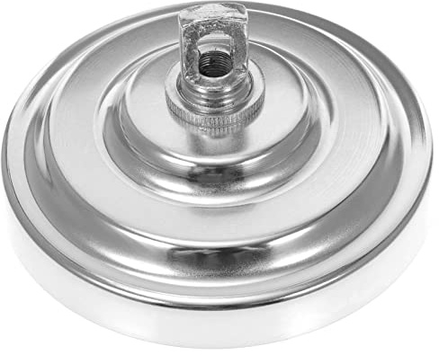 Uonlytech Schwere Deckenleuchtenplatte aus Metall in Silber für Kronleuchter mit Lampenhalterung und Montageset für Wohnzimmer und Arten von Deckenlampen Zufälliger Stil