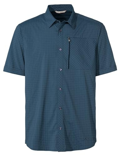 VAUDE Men's Seiland Shirt IV, Klassisches Herren Karohemd, Dark sea, XXL