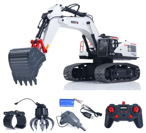 TOUCAN RC HOBBY 1/14 HUINA RC metall grävmaskin modell 1594 radiolampa batteri 22 CH ljud
