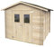 Casetta in Legno 248x248 cm Jack con Porta Doppia Finestrata | Capanno da Giardino per Attrezzi | Casetta Block House in Abete Naturale | Made in Italy | Kit con Pavimento e Tetto