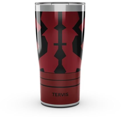 Tervis Traveler Star Wars – Darth Maul Phantom Menace 25th Anniversary Triple Walled Insulated Tumbler Travel Cup Keeps Drinks Cold & Hot, 590 ml, Edelstahl