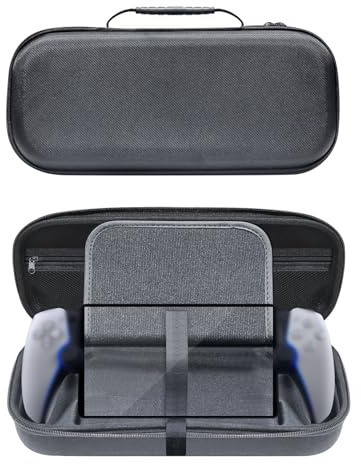 XinGeeek Portal Hard Carrying Case for PlayStation Portal Portable Travel Storage Bag Shockproof Protective Organizer Case for PS5 Handheld Game Consoles, Black, All Protective EVA Hard Portable