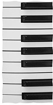 40X70cm Strandtuch Schwarze Und Weiße Klaviertaste Beach Towel Pflegeleicht Reisehandtuch Saugfähig Sporthandtücher Für Reisen Spa Outdoor