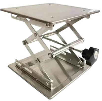 Mesa elevadora para fresadora de Aluminio, Soporte Elevador para Laboratorio de maquinaria para Trabajar la Madera, Plataforma elevadora Manual, Herramientas de carpintería