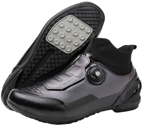 Serenitison Scarpe da Ciclismo su Strada Invernali,Scarpe da Ciclismo Outdoor Antiscivolo per Adulti,Stivali per da e da Strada Uomo Donna,Scarpe Leggere da Mountain Bike,Resistente all'Usura
