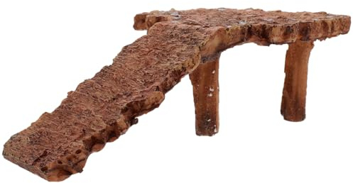 Milisten Plateforme Tortue pour Aquarium Et Terrarium Décoration Rocaille Naturelle Plate-Forme d'escalade Et De Repos pour Reptiles Accessoire De Cachette Compact 2X3X2 Pouces