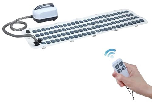 Estera de hidromasaje para bañera, máquina portátil de baño de burbujas para bañera, con tapete antideslizante, bomba de aire eléctrica, almohada inflable ergonómica y control remoto