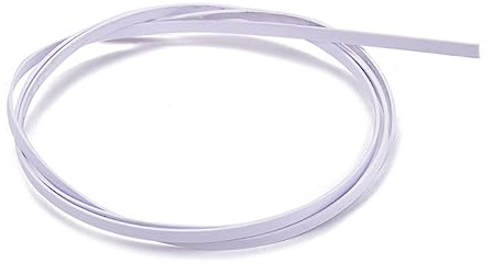 Weiße Gitarrenbindung 1650x6x1 Mm für Klassische Gitarre und Ukulele | Kunststoff, Zelluloid Ausführung, Gj10 Format, Passend für Gitarrenbauer und Luthier