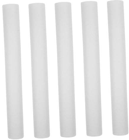 WEKAMOS Bastoncini di Schiuma Bianchi per Composizioni Floreali 40 Cm, Set da 5 Pezzi, Materiali per Fai da Te Creativi, Leggeri e Facili da Modellare per Floristici e Progetti Artistici a Casa