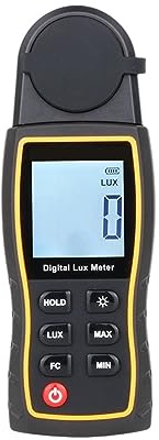 Misuratore di luce portatile, Misuratore Di Luce 199.900 LUX Luxmetro Digitale Luminanza Lux Fc Test Max Min Illuminometro Fotometro Luxometro Luxmetro