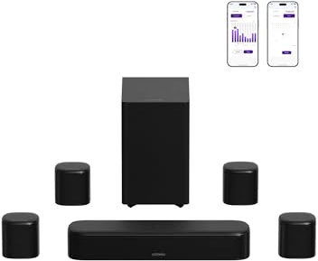 ULTIMEA 7.1ch Surround Soundbar, Sound Bar for TV with 4 Surround Speakers, Peak Power 350W, Surround Sound System, HDMI ARC, TV Soundbar with Subwoofer, Bluetooth® 6.0, Aura A40 Pro, 2026 Upgraded