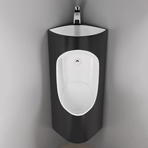 Orinatoio angolare in ceramica da uomo, da parete, con lavabo, ideale per hotel, bar, fabbriche e spazi commerciali