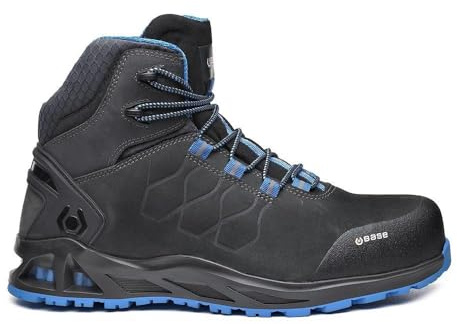 Base Protection, K-Road Top Botte de Sécurité pour Femmes et Hommes, Noir et Bleu, Taille 41