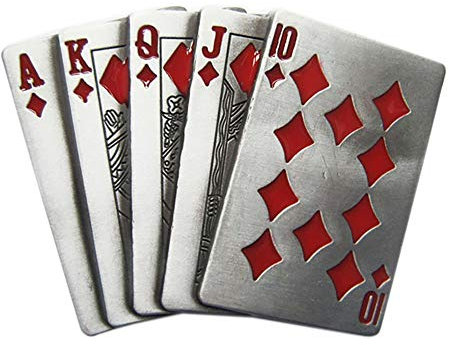 Urban Backwoods Poker Cards II Gürtelschnalle für Wechselgürtel Buckle