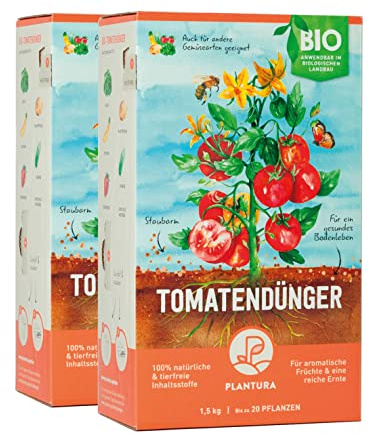 Plantura Bio-Tomatendünger, 3 Monate Langzeitwirkung, auch für Kartoffel, Zucchini & Co, 3 kg