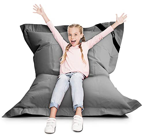 LAZY BAG Riesen-Sitzsack XL 160x125 cm mit 300 Liter | Sitzkissen 2-in-1 für Kinder & Erwachsene | Bequeme Indoor & Outdoor mit 3 Mio. EPS-Perlen für perfekte Ergonomie | Deutscher Marken Hersteller