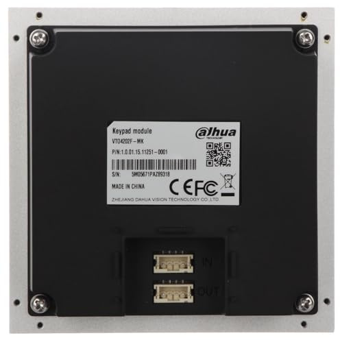 DAHUA VTO4202F-MK ESTACIÓN EXTERIOR MODULAR PARA VIDEOPPORTERO IP MIT TECLADO PARA SERIES VTO4202F-X