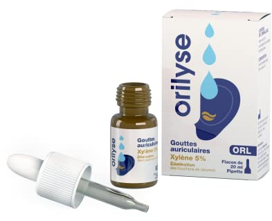 IBSA Pharma - Orilyse - Gouttes auriculaires 20mL - Élimination de Bouchons de Cérumen ou Épidermiques - Dispositif médical