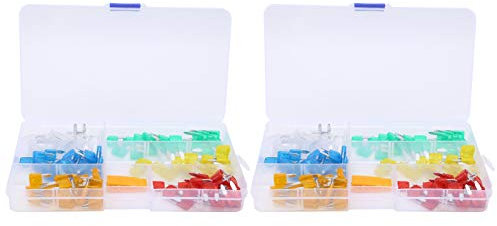 240-teiliges Flachsicherungs-Sortiment, Sortiertes Set, Auto-Flachsicherungs-Kit, 5/10/15/20/25/30 Ampere Flachsicherung, für Auto, LKW, Motorrad, Wohnwagen, Boot