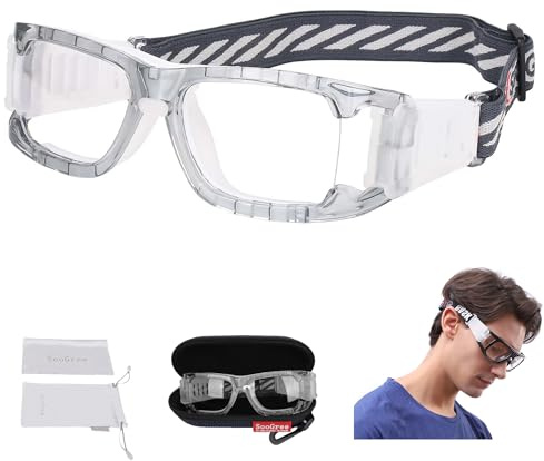 SooGree Sports Goggles Glasses Men Racquetball Basketball Football Eyewear Protective Glasses Shock Collision Lens Replaceable