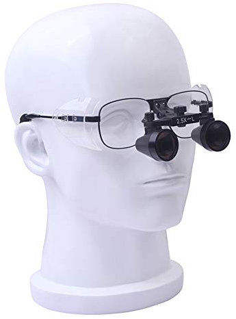 DSDD 3,5-fache Mikroskopiebrille, medizinische Lupe, optische Glaslinse, Einstellung des Pupillenabstands, Anti-Spritzer-Design, wasserdicht, Reparatur von Handwerks