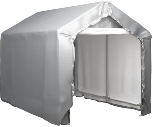 Homgoday Outdoor Lagerzelt - PE, grau, 180x300x200 cm, für Events & Dekoration
