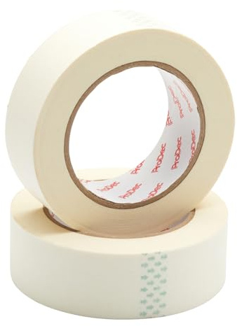 ProDec Lot de 2 rubans de masquage multi-surfaces 3.8 cm x 50 m pour peinture, ruban de peintre pour lignes épurées, décoration, peintres, ruban de masquage et de peinture, 38 mm de large