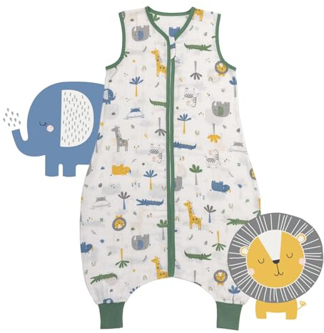 schlummersack Baby Kinder Schlafsack Sommer | mit Füßen, dünn, Sommerschlafsack, 0.5 Tog