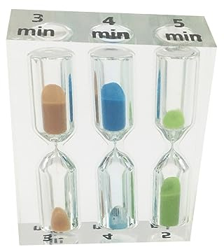OUNONA 3pcs Acrylic Crystal Hourglass Timers Sandglass Set Timekeeping for Cooking Games Boys and Girls Teaching Shower Tea for Ages