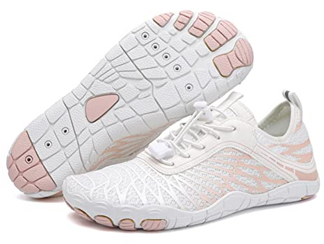 Hike Barefoot Shoes Womens Mens, Water Shoes Women Men Barefoot Footwear Wide Toe Zero Drop Shoes Fit Walking Running Gym Swim Surf Outdoor