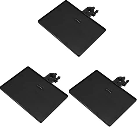 2 Stück Halterung Stativ Kartenständer Telefon Live Multifunktionsklemme Mikrofon Regal Rack Broadcast Tray Clip Sound Metallständer (Farbe: Schwarz x 2 Stück, Größe: 27 x 20,5 cm