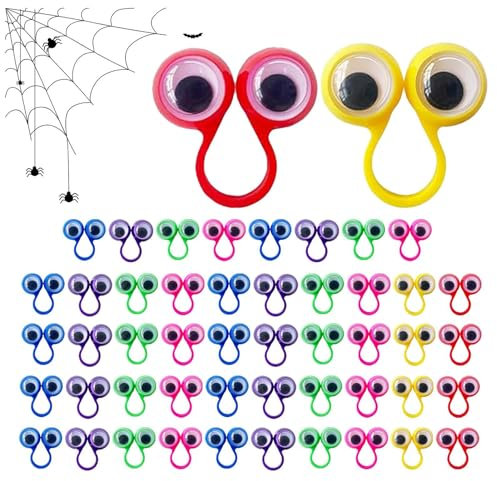 Finger-Augen-Puppe, Augapfel-Fingerpuppe | Neuartige Wackelaugen-Fingerpuppen-Finger-Augenringe,Dehnbares Partyzubehör mit Ringaugen für Halloween-Partys, Bühnenauftritte