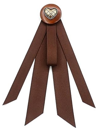 Itkcozcg Damen-Krawatte, modisch, Schuluniform, Schleifen, einfarbig, Kaffeebraun, Abschnitt 13, See size chart