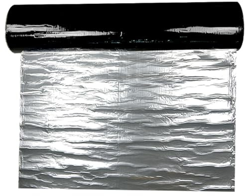 IHAHU Asphalt Roof Shingles Repair Tape Roof Protector Underlayment Roll Aluminium Foil Sheds Roofing Felt Waterproof Patch and Seal Tape for Metal RV Awning Window Seal Boat(1x5.0 m/3.28x16.4 ft)