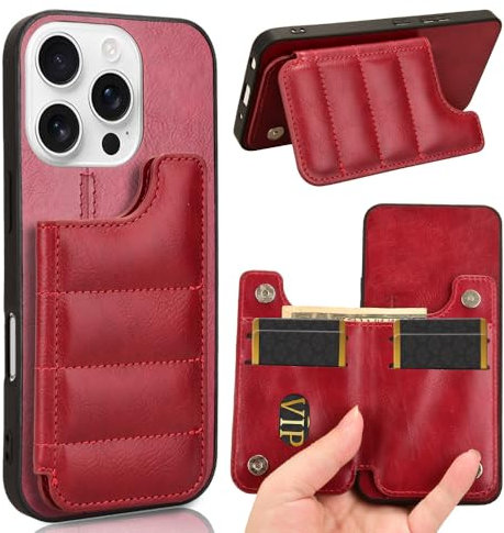 Jiajihua Funda Compatible con Realme X50 5G,Compatible con Realme X3 / X3 SuperZoom [Tarjetero] [PU+PC+TPU] 3 en 1 Funda con Cierre magnético Red