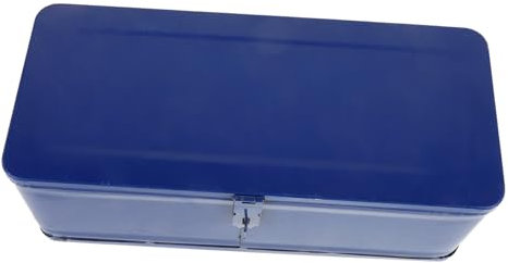 HOMSFOU Metal Toolbox Mit Traggriff Robuste Werkzeugaufbewahrung Für Für Auto Und Haushalt Werkzeugkoffer Organizer Für Verschiedene Werkzeuge