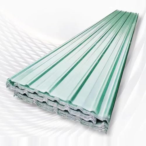 Gewellte Bitumen-Dachplatte, 2 Mm Dachplatten, Dachmaterial Für Gebäude, Gewächshausplatten, Leicht Zu Schneidende Regenmarkise, Transparente Tageslichtplatten, Garagenüberdachungen,