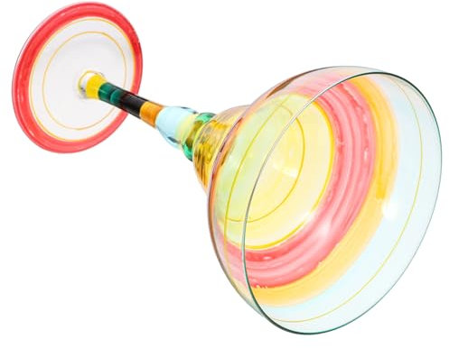 BESTYASH Bicchiere da Margarita Dipinto Coppa per Cocktail Design Unico per Feste e Speciali per Vino e Bevande Fresche