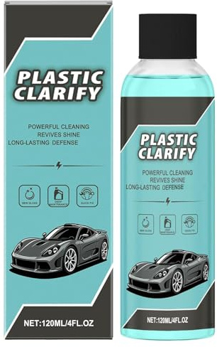 Plastic Clarify For Cars, Auto Kunststoffreiniger & Conditioner, Wasserloses Sprühwachs, Kunststoff-Restaurator, Kunststoff Tiefenpfleger, Kunststoffpflege Auto Politur für Innen, Außen (1)